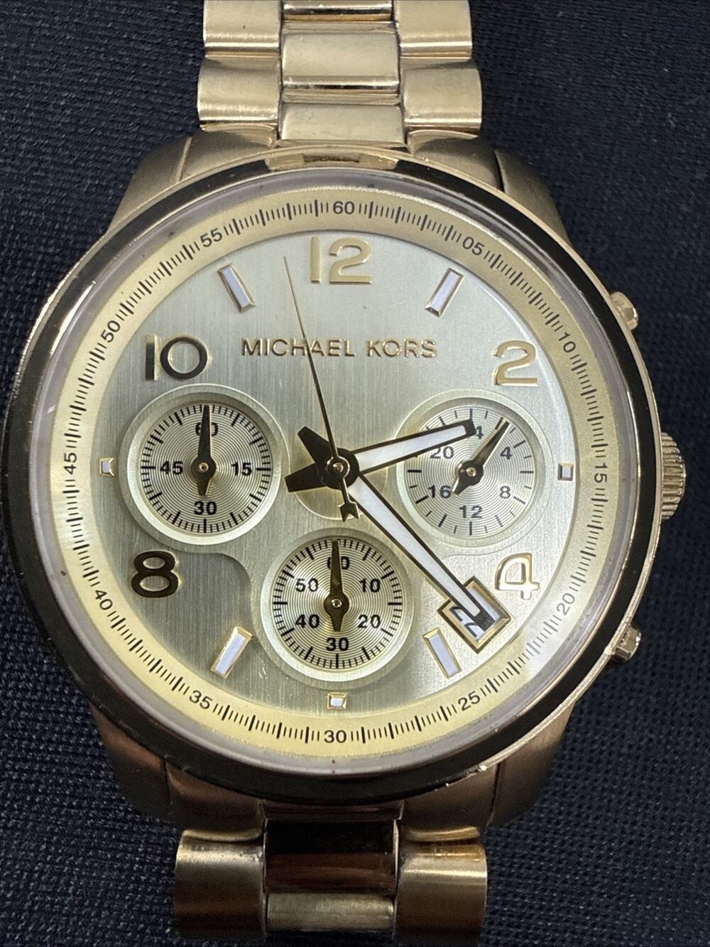 MICHAEL KORS RUNWAY MK-5055 WOMENS NEW BATTERY 5.75-6” BAND 38mm CASE (B30)